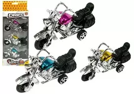 Lean Toys Trijų žaislinių motociklų rinkinys