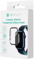 Bestsuit dėklas su hibridiniu stiklu, skirtas Apple Watch 10 42mm - juodas