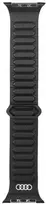 apyrankė Audi Logo Genuine Leather Magnetic Ring for Apple Watch 44/45/46/49mm juodos spalvos