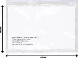 Office Products Biuro prekės BIURO PRODUKTAI kurjerio vokas/klijai, C6, 500vnt, skaidrus