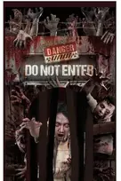 Fiesta Zombių durų dekoracija su užuolaida