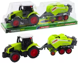 Lean Toys Traktorius su šieno presu