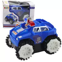 Lean Toys 360° POLICIJOS AUTOMOBILIS SU ŠVIESOMIS IR GARSU