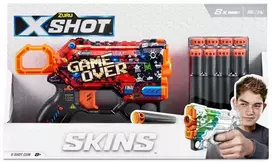 Zuru XShot SKINS MENACE paleidimo priemonė (8 rodyklės) dizainas B