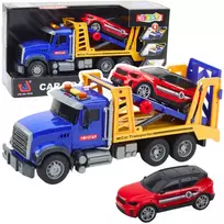 Lean Toys Didelis transporterio vilkikas su priekaba, šviesomis ir garsais