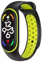 Oem Silikoninė apyrankė skirta Xiaomi Mi Band 5 / 6 / 7 žalios spalvos (05)