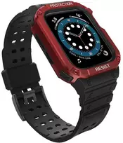 Išmaniojo laikrodžio Apple SE/7 silikoninis Hurtel dirželis, Juodos spalvos, 38/40/41 mm