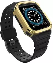 Išmaniojo laikrodžio Apple SE/7 silikoninis Hurtel dirželis, Juodos spalvos, 38/40/41mm