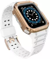 Išmaniojo laikrodžio Apple SE/7 silikoninis Hurtel dirželis, Baltos spalvos, 38/40/41 mm