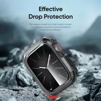 DUX DUCIS dėklas TAMO for Apple Watch series 10 42 mm skaidrus with juodos spalvos