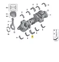 Bmw G30 G11 G12 G14 G15 G16 X5 X6 X7 Guolis-Guolio Apvalkalas Žalias Originalus 11218655141