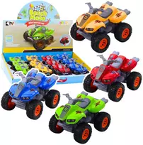 Lean Toys Keturratis su metaliniu korpusu ir guminėmis padangomis