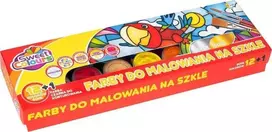 Beniamin Stiklo dažai 12 spalvų + 1 kontūrinis flomasteris