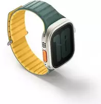 UNIQ apyrankė Revix Evo Apple Watch Series1/2/3/4/5/6/7/8/9/SE/SE2/Ultra/Ultra2 42/44/45/49mm Reversible Magnetic žalios ir geltonos spalvos