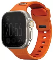 UNIQ apyrankė Stride Apple Watch Series1/2/3/4/5/6/7/8/9/SE/SE2/Ultra/Ultra 2 42/44/45/49mm FKM Rubber Strap oranžinės spalvos