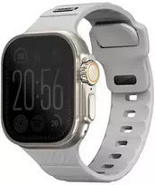 UNIQ apyrankė Stride Apple Watch Series1/2/3/4/5/6/7/8/9/SE/SE2/Ultra/Ultra 2 42/44/45/49mm FKM Rubber Strap pilkos spalvos