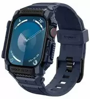 Spigen „Rugged Armor Pro“, tamsiai mėlynas mėlynas - Apple Watch 10 42 mm