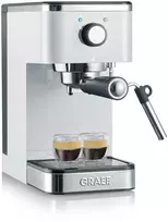 Slėginis kavos aparatas Graef ES 401, Espresso Kavos aparatas, 1.25 L, Malta kava, 1400 W, Pilkas