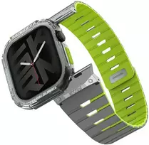 Apyrankė + dėklas Skinarma Gemini skirti Apple Watch 46mm niteglow