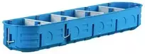 Simet 32328203 Dėžutė tuščiavidurėms sienoms 5x60mm plokštelė MULTIBOX mėlyna P5x60K savaime gesinanti be halogenų 32328203