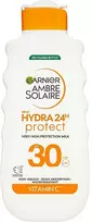 Garnier Apsauginis pienelis nuo saulės SPF 30 „Ambre Solaire Hydra 24h Protect“ (stipriai apsaugotas pienelis) 175 ml