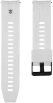 Tactical Quick Release silikoninė apyrankė 22mm baltos spalvos