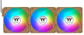 140 mm „Thermaltake CT140 EX Reverse ARGB Sync“ kompiuterio aušinimo ventiliatorius, žvyro ir smėlio spalvos, 3 vnt.