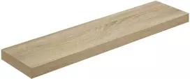 Leobert Sieninė lentyna su geležiniu laikikliu, ruda 80 × 20 × 3,8 cm