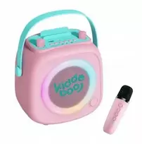 Atmosphera Garsiakalbis Mikrofonas Rinkinys 2w1 Karaoke Dla Dziecka Dzieci Kidooboo Kidsvoice / Kb23028pnk Rožinė