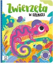 Aksjomat Knygelė „Gyvūnai džiunglėse“. Knygelė su minkštu veltiniu