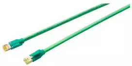 Siemens, 15 m Cat6a, žalias RJ45 į RJ45, aliuminio folija su alavuotu variniu ekranu, su nugara