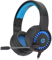 HP DHE-8011, ausinės su mikrofonu, garsumo valdymas, juoda, 2.0, podświetlona, 3.5 mm jack + USB