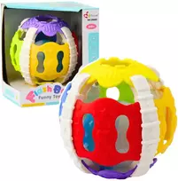 Lean Toys Sensorinis kamuolys kūdikiams su švieselėmis ir garsais, 10 cm