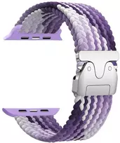 Beline Woven Nylon Parachute apyrankė for Apple Watch 38/40/41mm violetinės spalvos