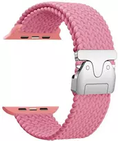 Beline Woven Nylon Parachute apyrankė skirta Apple Watch 38/40/41mm rožinės spalvos