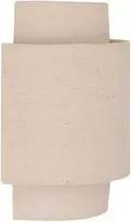 Lamp Sieninis šviestuvas NAHEL su tekstiliniu gaubtu, lino spalvos, aukštis 27 cm.