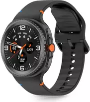 Tech-Protect Silikoninė apyrankė Samsung Galaxy Watch 8 / Classic (40 / 44 / 46 mm) juodos spalvos