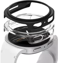 Ringke Slim 2-pack dėklas skirtas Samsung Galaxy Watch 8 44mm – skaidrus-Matte juodos spalvos