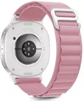 Tech-Protect Nylon Stripe apyrankė skirta Samsung Galaxy Watch 40/44/46 mm – rožinės spalvos