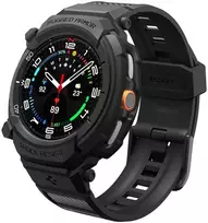 „Spigen Rugged Armor Pro“, matinis juodas - „Galaxy Watch 8 Classic“ (46 mm)