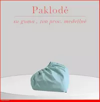 Paklodė su guma 100/140/160/180x200+30cm. - 200x200+30cm.