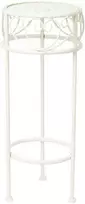 Home4You Gėlių stovas SANDY D20xH50cm, antikvarinis baltas