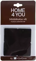 Home4You Baldus apsaugantys veltinio padukai, 4 vnt.