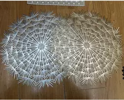 Fotelis Home4You Kilimėlis DANDELION D38cm, sidabrinis