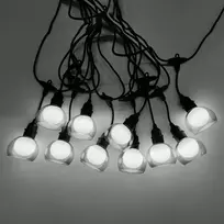 Home4You Šviestuvai FLICKER 10 LED lempučių / 4,5 m, šaltai balta šviesa