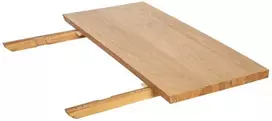 Fotelis Home4You Stalo prailginimo plokštė LISBON, 50x100 cm, medžiaga: medžio drožlių plokštė su natūralaus ąžuolo fanera, apdaila: alyvuota