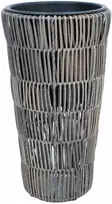 Home4You Augalų laikiklis WICKER D28xH50cm, pilkas