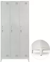 Metalinė persirengimo spintelė trivietė Rehalt Systems 1940 x 900 x 500 su reguliuojamomis kojelėmis