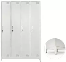 Metalinė persirengimo spintelė keturvietė Rehalt Systems 1940 x 1200 x 500 su reguliuojamomis kojelėmis