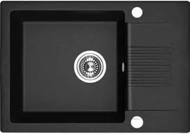 Granitinė virtuvinė plautuvė Laveo Celia SBC_713T, Juodas